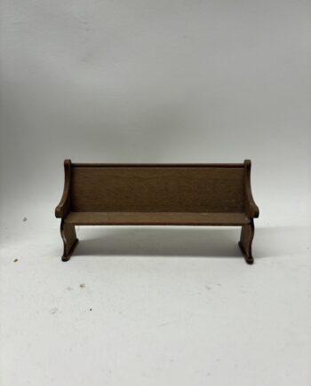 1:12TH Scale Dolls House Furniture, Wooden Pew, MQ01