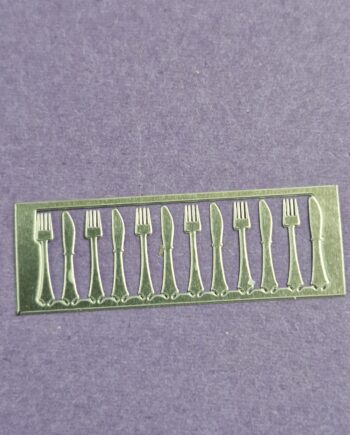 24th scale Knife and Forks  by Ironwork and Black Country miniatures.   IRNF24