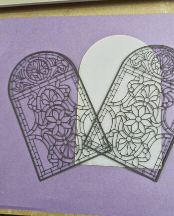 12th scale  Fine Brass Sheet  Lead Light windows  Including perspex     by Ironwork    IRLW2