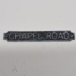 1/12th scale Dolls House Ironworks: Chapel Road Unpainted House Sign, IRRS01