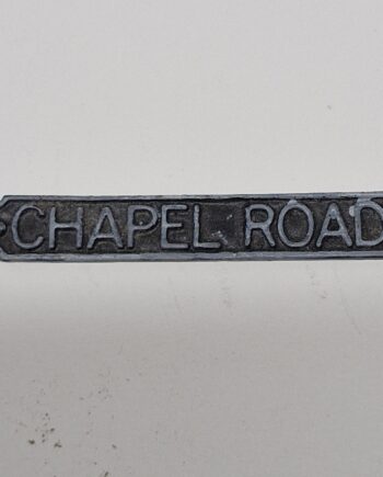 1/12th scale Dolls House Ironworks: Chapel Road Unpainted House Sign, IRRS01