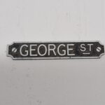 1/12th scale Dolls House Ironworks: George Street Unpainted House Sign, IRRS03