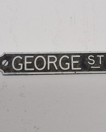 1/12th scale Dolls House Ironworks: George Street Unpainted House Sign, IRRS03