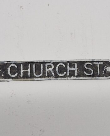 1/12th scale Dolls House Ironworks: Church Street Unpainted House Sign, IRRS05