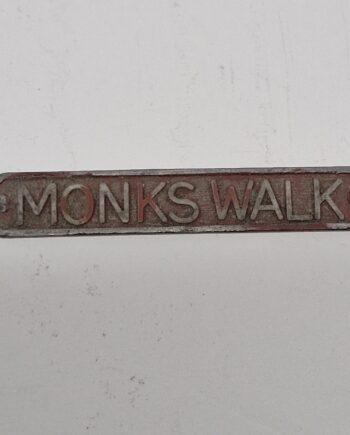 1/12th scale Dolls House Ironworks: Monks Walk Unpainted House Sign, IRRS06