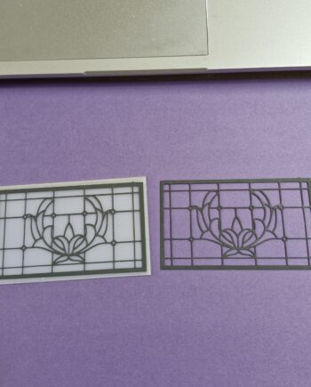 12th scale  Lead Light windows  Including perspex     by Ironwork    IRLW4