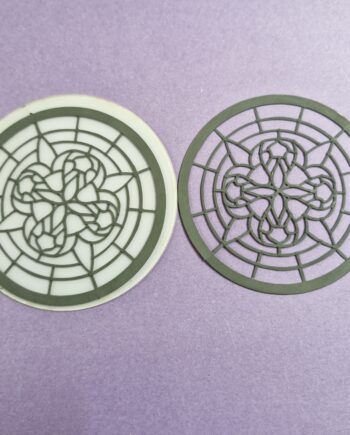 12th scale  Round Lead Light windows  Including perspex     by Ironwork    IRLW10