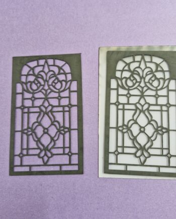 12th scale   Lead Light windows  Including perspex     by Ironwork    IRLW15