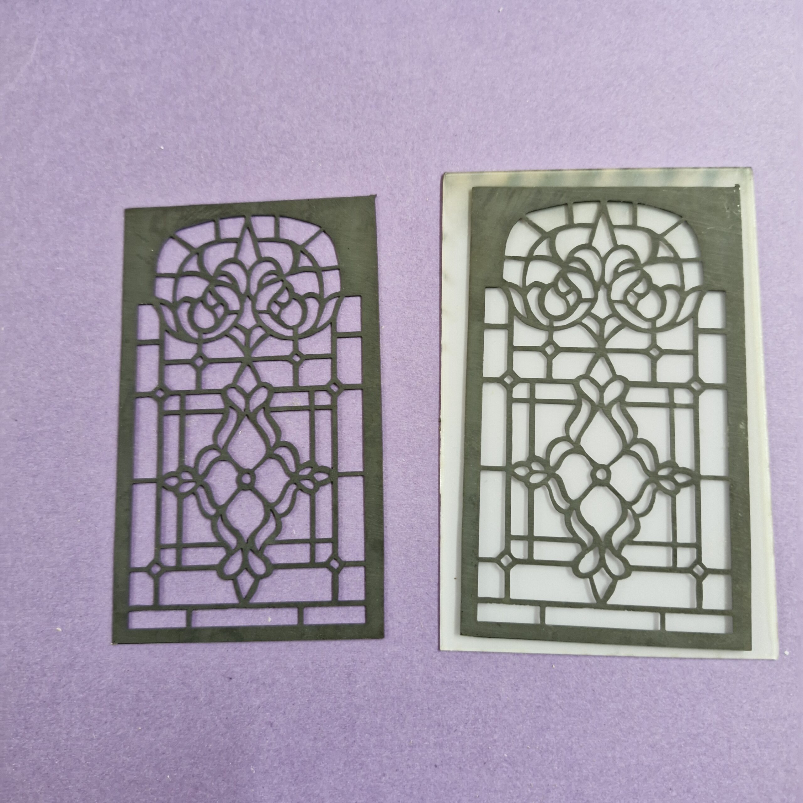 12th scale Lead Light windows Including perspex by Ironwork IRLW15