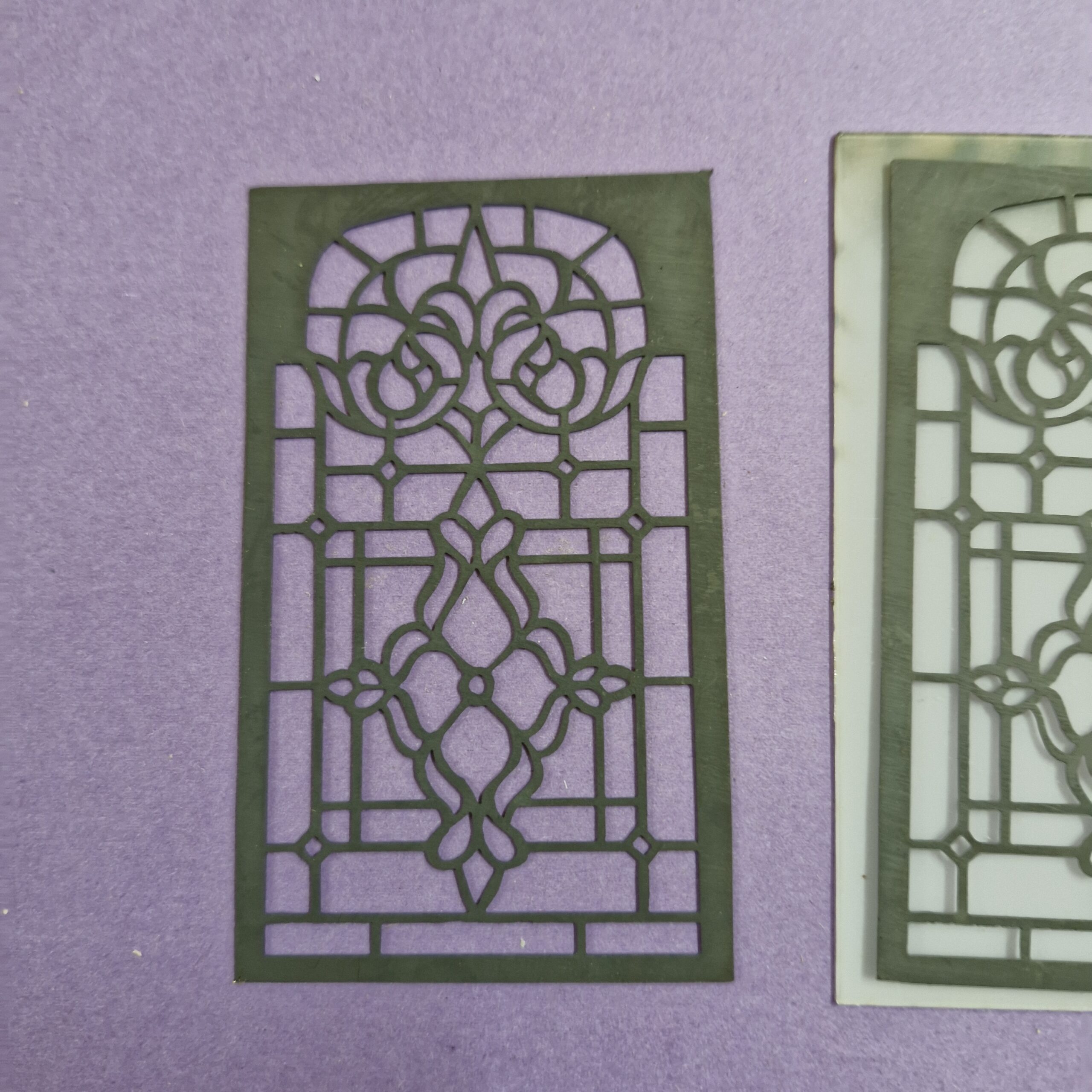 12th scale Lead Light windows Including perspex by Ironwork IRLW15