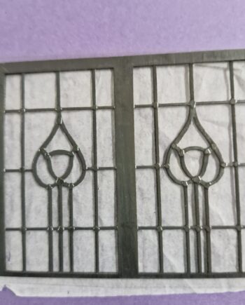 12th scale   Lead Light windows  Including perspex     by Ironwork    IRLW30