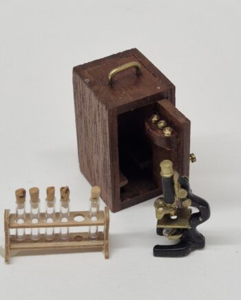 12th scale   Microscope with Test Tubes.   CHE37