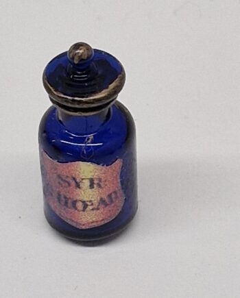 12th scale  Chemist Jar   Blue Glass    T21