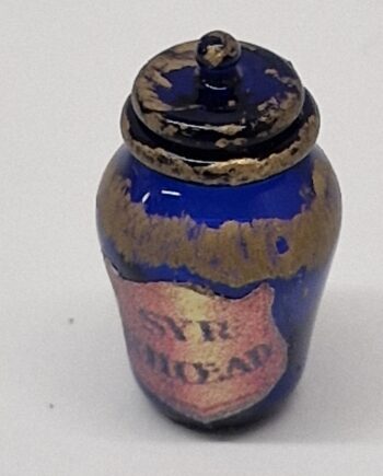 12th scale   Blue Glass Chemist Jar   T25