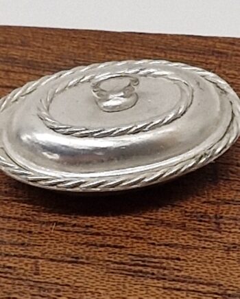 12th scale   Real Silver serving Dish   Hall mark    T29