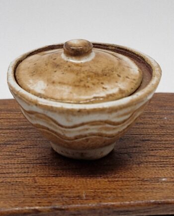 12th scale Artisan Made  Ceramic Pot with Lid   M52