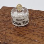 12th scale   Glass Dish with Lid   Cotton Wool label   T39
