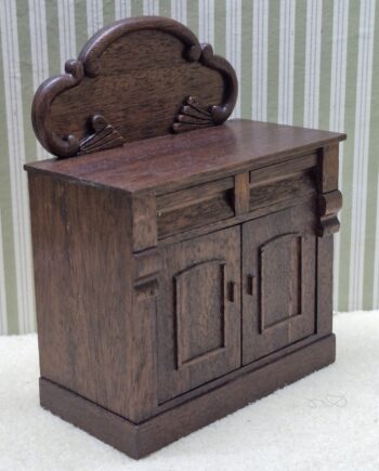 1/12th Scale Dolls House  Mahogany Side Cupboard  Artisan Made Signed  CHE56