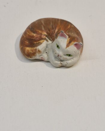 1/12th Scale Dolls House Miniature  Cat  Metal TG32