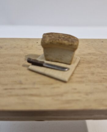 1/12th Scale Dolls House Miniature Loaf of Bread on Board    TG40