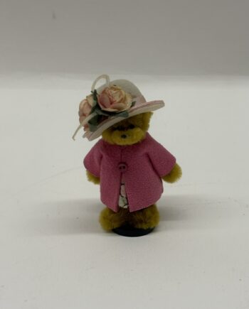 1:12th Dolls House Teddy Bear, Pink Nanny Bear, TE48