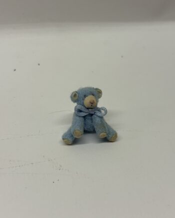 1:12th Dolls House Teddy Bear, Baby Blue Teddy, TE55
