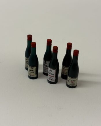 1:12th Scale Dolls House Miniatures - 6pcs Wine Bottles Pack, OFL13