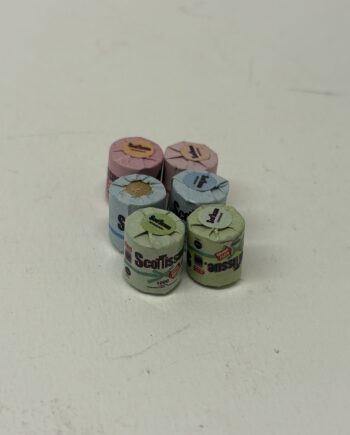 1:12TH Scale Dolls House Miniature, 5pcs Toilet Rolls/Tissue, BA90