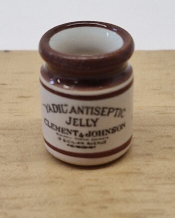 1:12th scale Miniature, Signed Terry Curran Ceramic Jar, T63