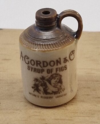 1:12th scale Miniature, Signed Terry Curran Ceramic Jar, T74