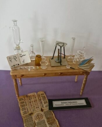 1:12th scale Dolls House   Chemist Set with Table Glass by Ray Storey   VEF20