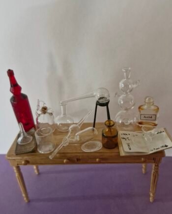 1:12th scale Dolls House   Chemist Set with Table Glass by Ray Storey   VEF21