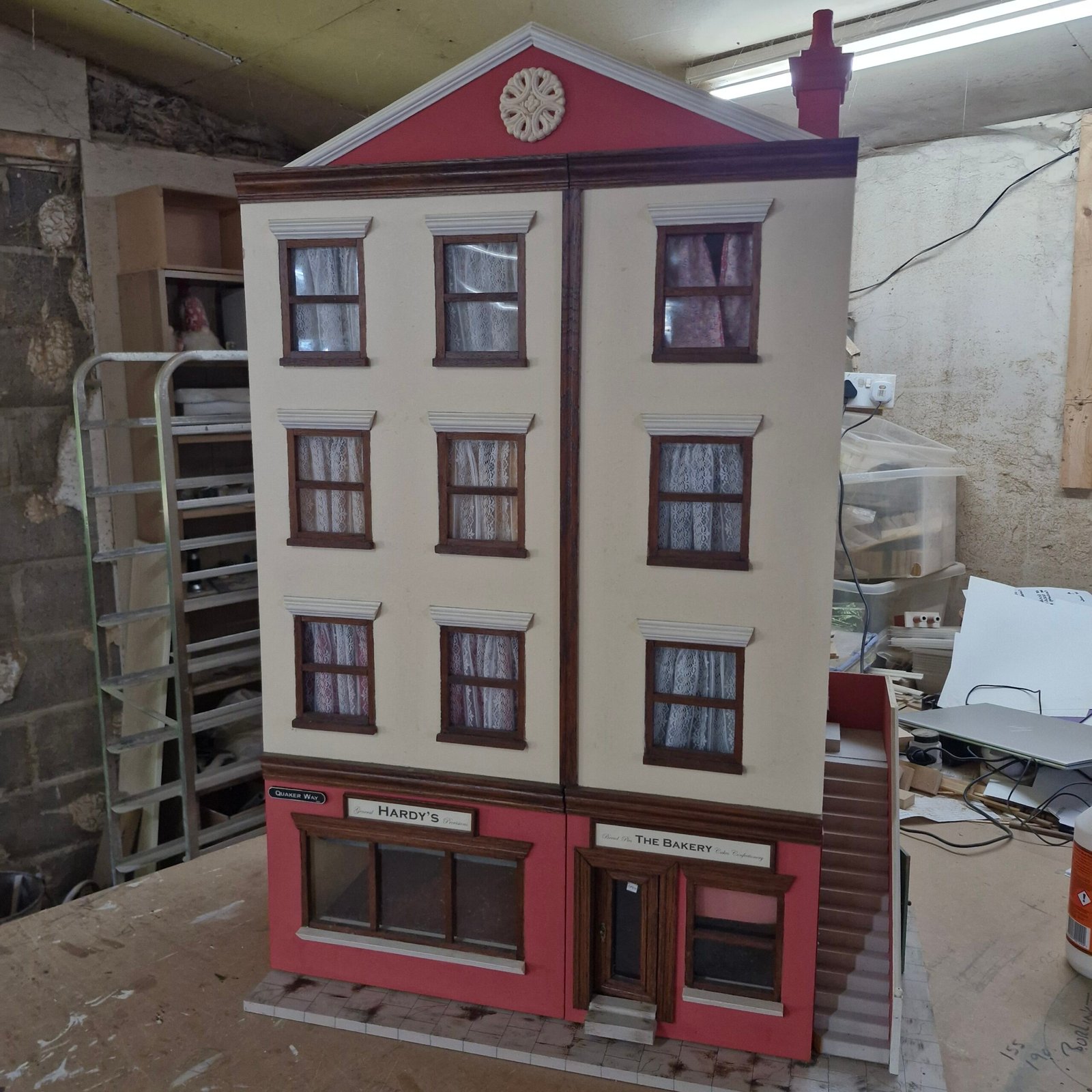 1:12 Scale Double shop with rooms above Ready made Decorated HN308