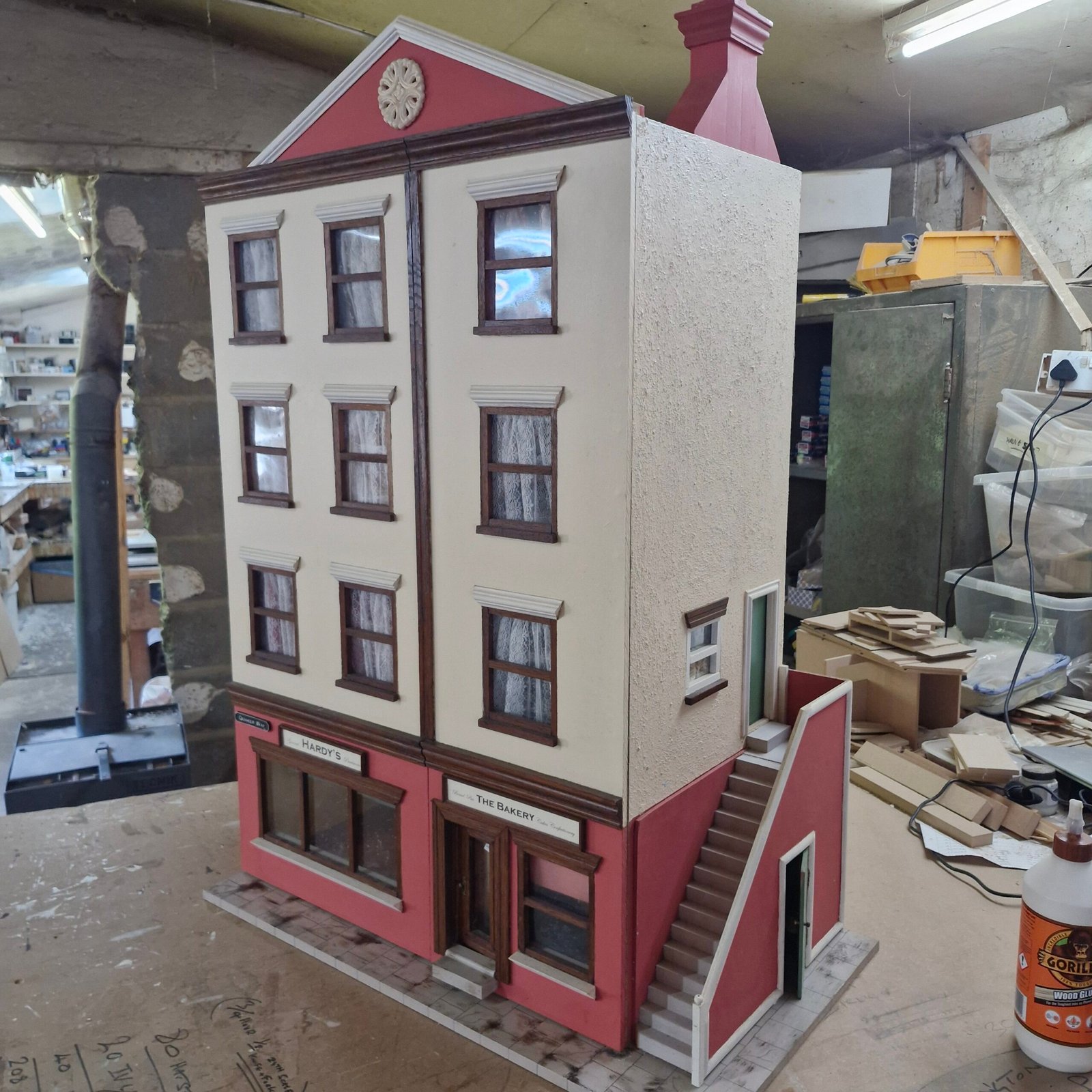1:12 Scale Double shop with rooms above Ready made Decorated HN308