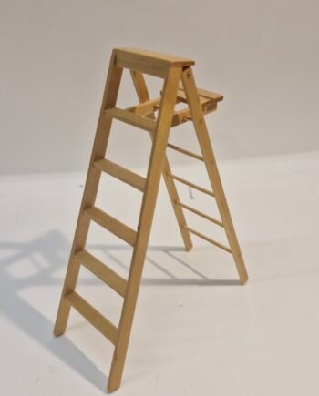 1:12th scale Dolls House, Folding Wooden Ladder  VIN83