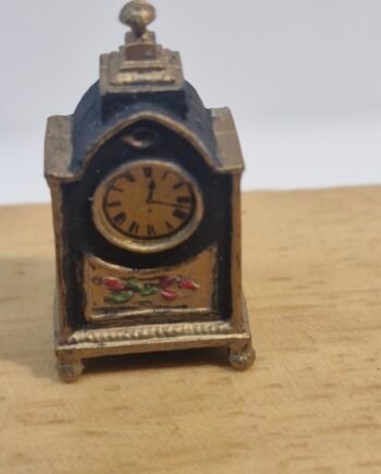 Doll House 12th scale Mantle Clock, Signed and Dated   VIN95