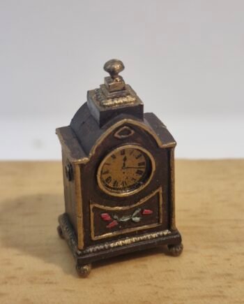 Doll House 12th scale Mantle Clock, Signed and Dated   VIN96