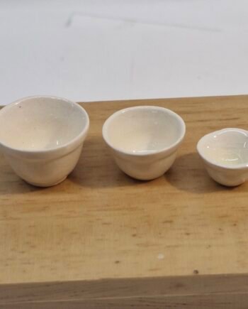 1:12th scale Dolls House, Set of 3 Mixing Bowls  Top Quality  VS17