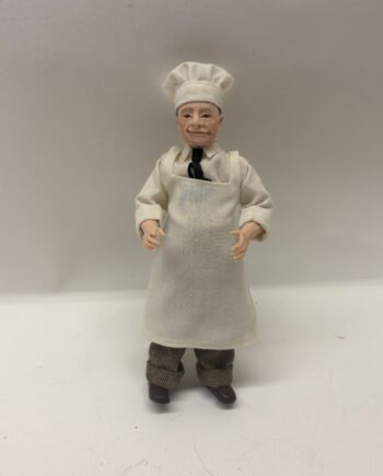 1:12th scale Dolls House- Baker Man Doll, VEF01
