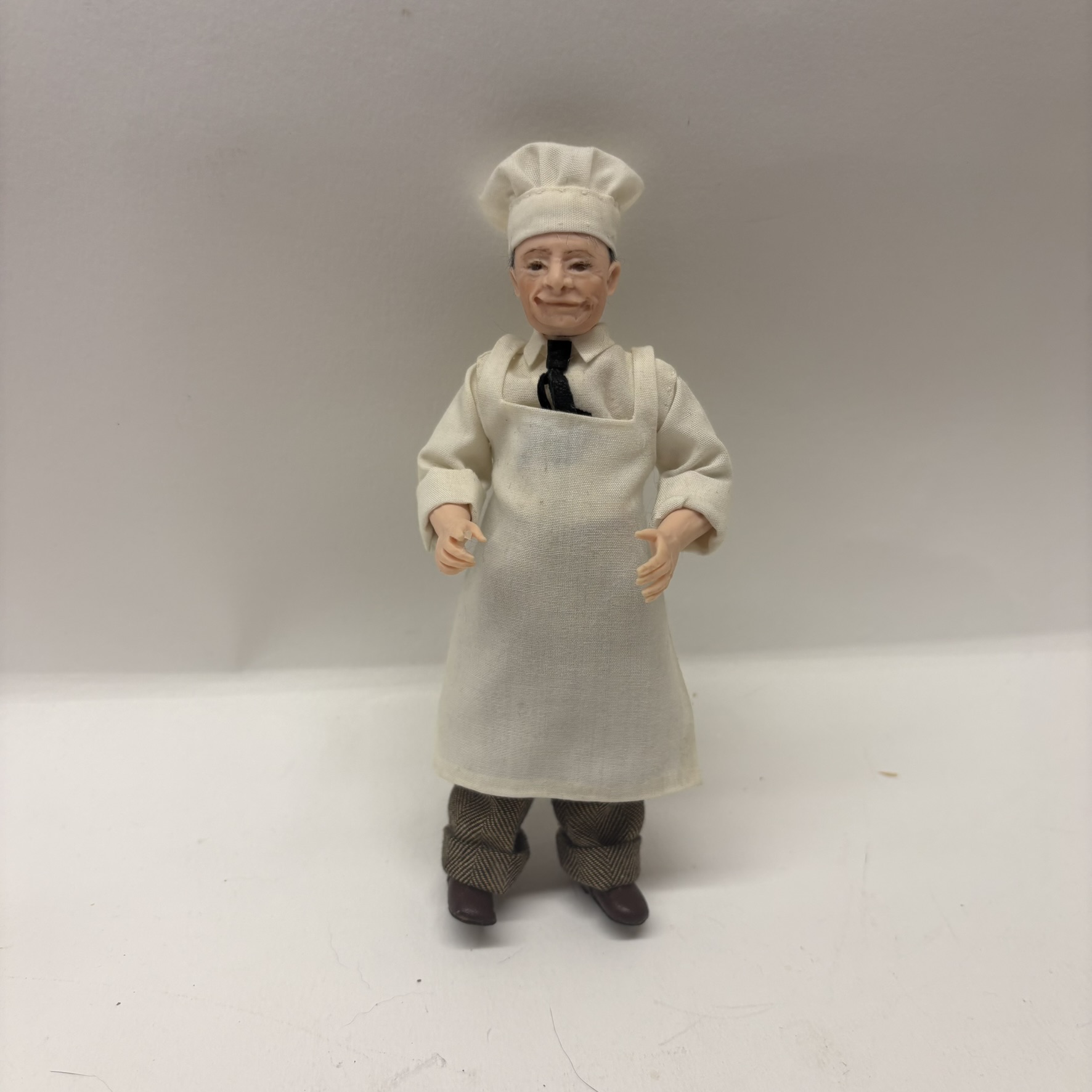 1:12th scale Dolls House- Baker Man Doll, VEF01