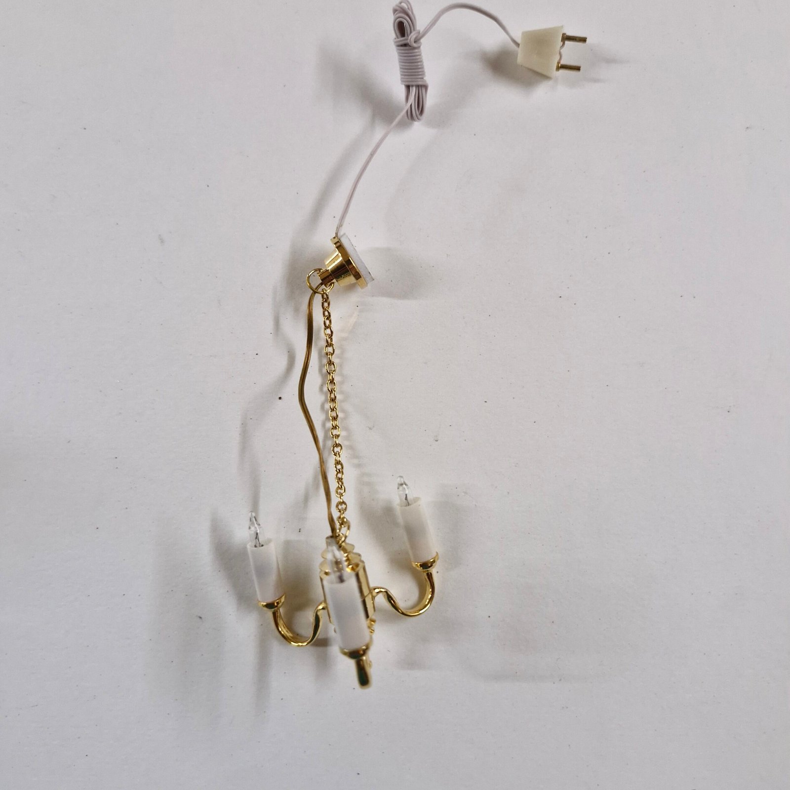1/12 Dolls House Light - 3 arm Candle Ceiling Light chandelier LT6011