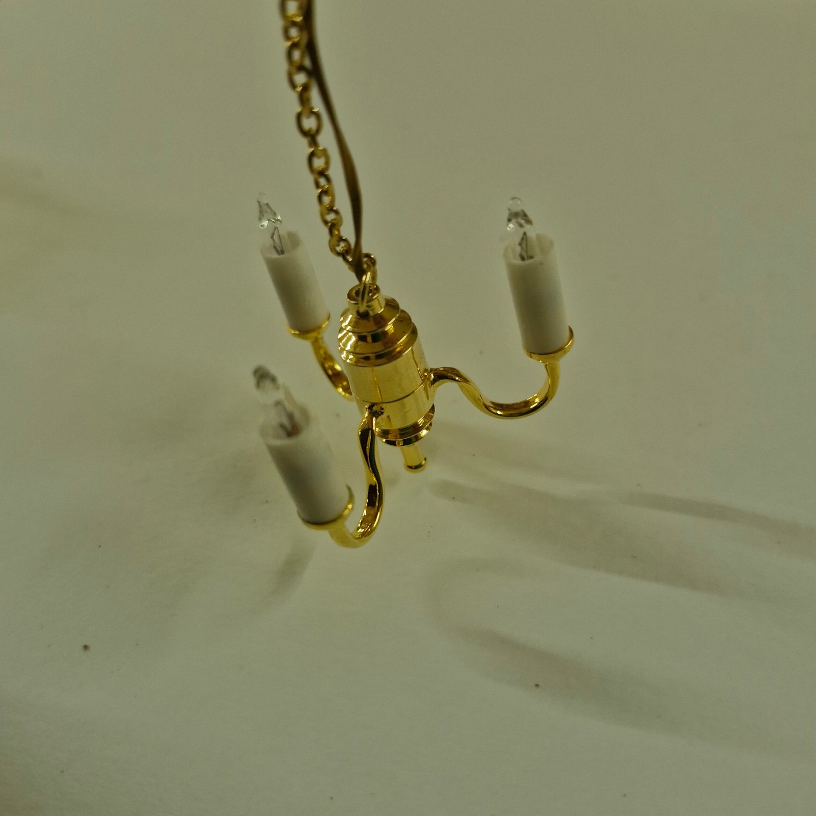 1/12 Dolls House Light - 3 arm Candle Ceiling Light chandelier LT6011