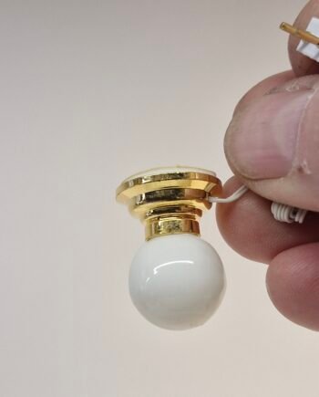 1/12 Dolls House Light Large Globe Ceiling Light   - Wired   DL12