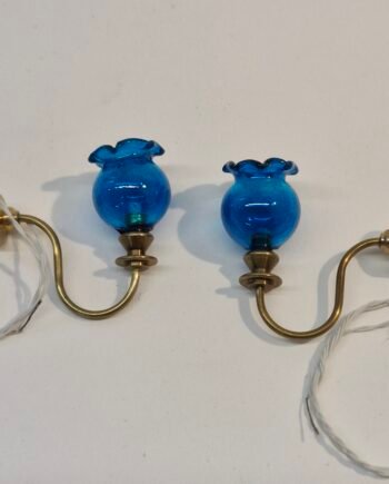 12th scale Dolls House Light  Pair  Brass Wall Lights  Quality   DL32