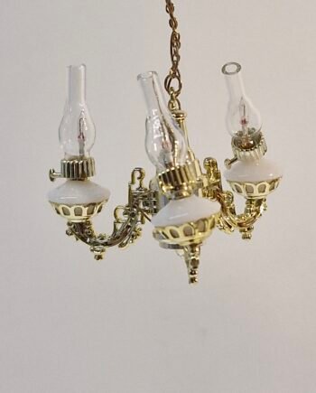 12th scale Dolls House Light  3 Arm Ceiling  Light  Chrysolite    DL36