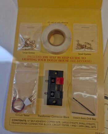 12th scale Dolls House Light  Easy Wiring Kit  using Copper Tape.      DE009