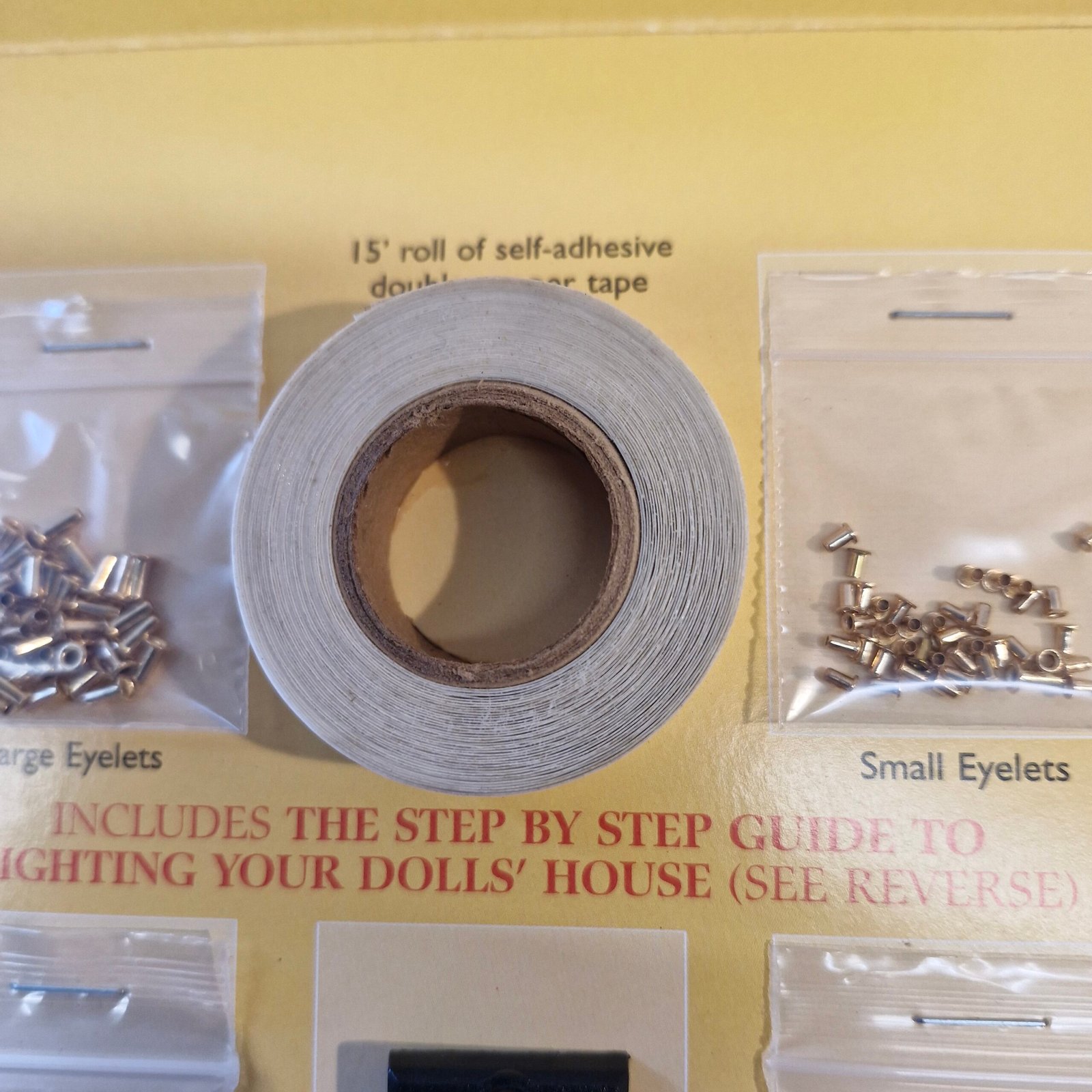 12th scale Dolls House Light Easy Wiring Kit using Copper Tape. DE009