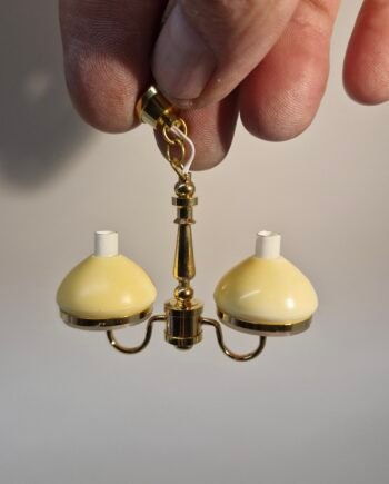 12th scale Dolls House Light 2 Arm Ceiling  Light    DL45