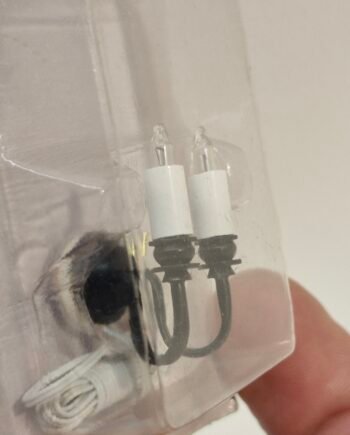 1/12 Dolls House Light   Black Wall Light       - Wired     DL48