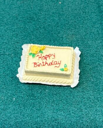1:12th Scale Dolls House Miniature- Birthday Cake, D555